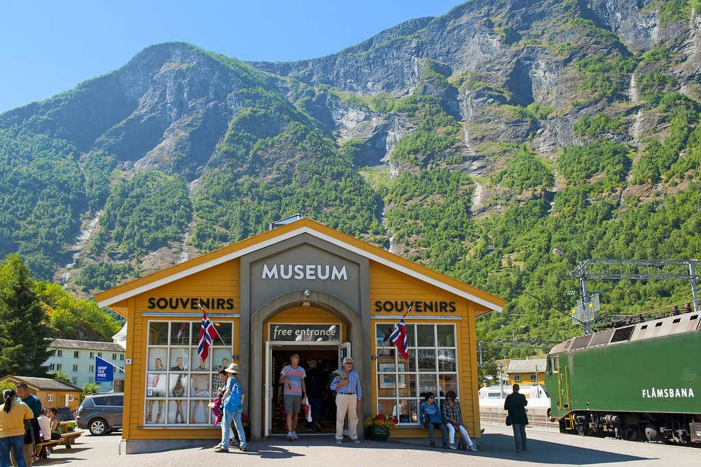 Flåm is a popular stopping point between Oslo and Bergen