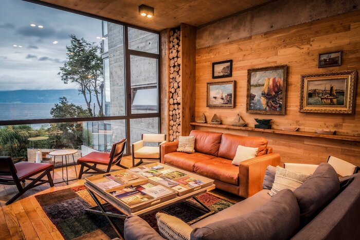 Hop between luxury retreats in the Patagonian Lake District (photo courtesy of Hotel AWA)