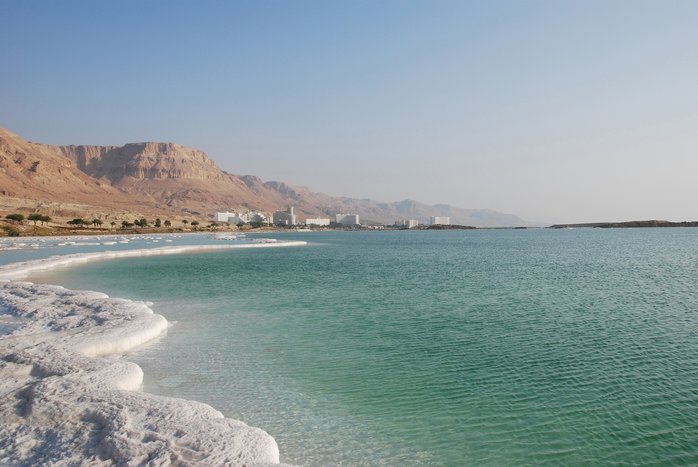 Coastline of the Dead Sea, Jordan