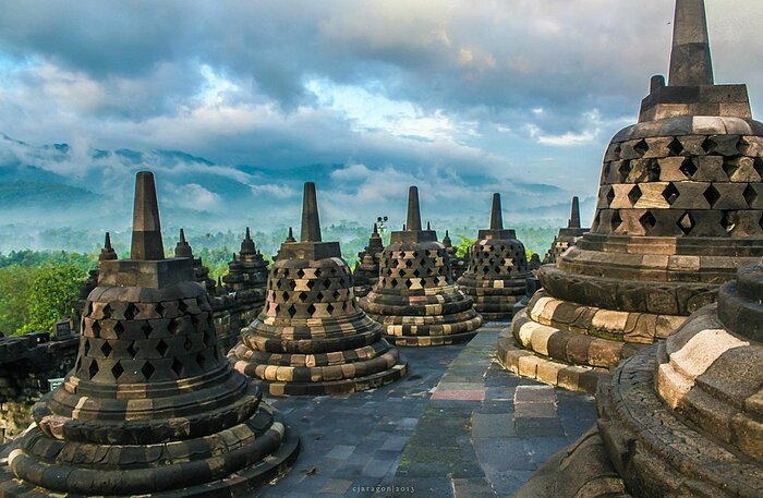 A temple on the island of Java