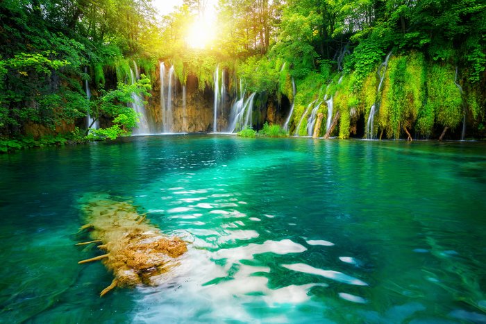 Sunrise at Plitvice Lakes