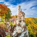Wind through southern Germany's fairy-tale landmarks, like Schloss Lichtenstein