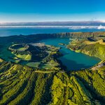 São Miguel's crater lake of Sete Cidades