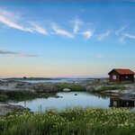 Paddle amid the rocky islands of the Stockholm Archipelago in the Baltic Sea in the height of summer