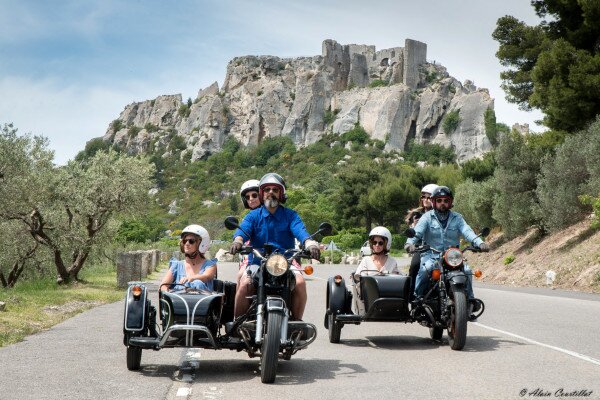 Vintage Side car Wine tour in the Luberon