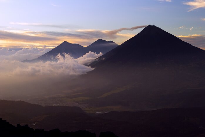 Camp overnight at the volcanic summit of Guatemala's Acatenango