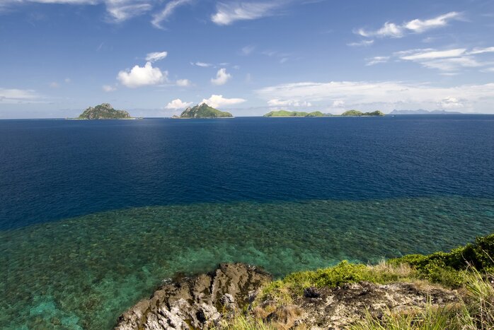 View of Mamanuca Group islands, Fiji