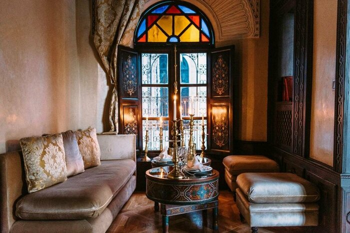 Relax in 5-star accommodations like Fes' Riad Maison Bleue & Spa