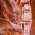 Glimpses of Petra from the Siq