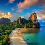 Aerial view of Railay Beach