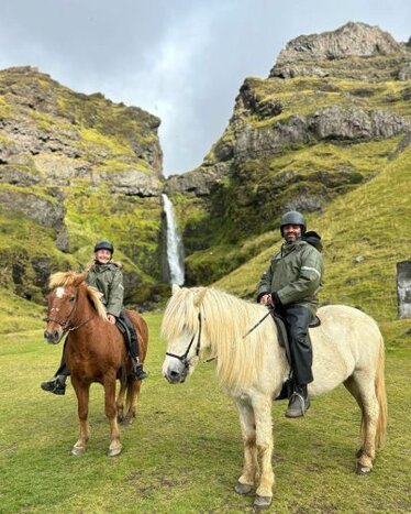 Relaxed Írafoss Horseback Ride 