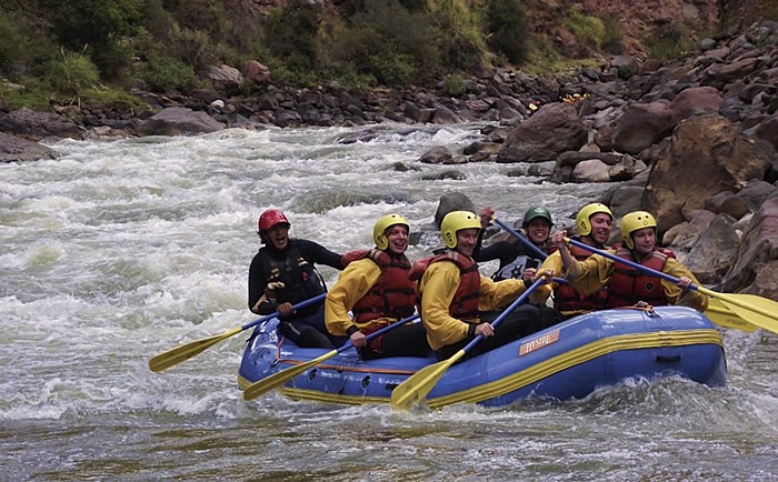 Rafting in the Urubamba River