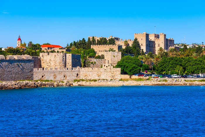 View of the Old Town of Rhodes