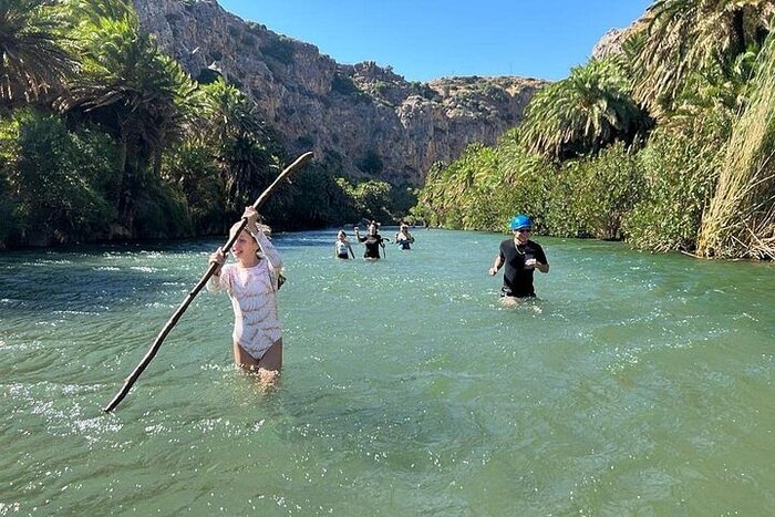 Kourtaliotiko Gorge Hidden Waterfall & River Trek