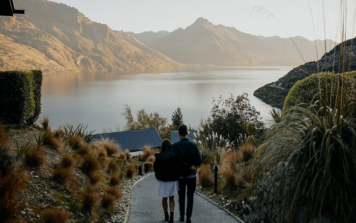 End your trip at a luxurious lakeside lodge outside Queenstown (photo courtesy of Azur Lodge)