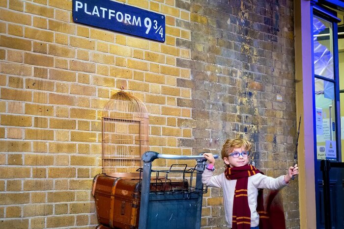 Take your mini wizards to the iconic King's Cross Platform 9 ¾