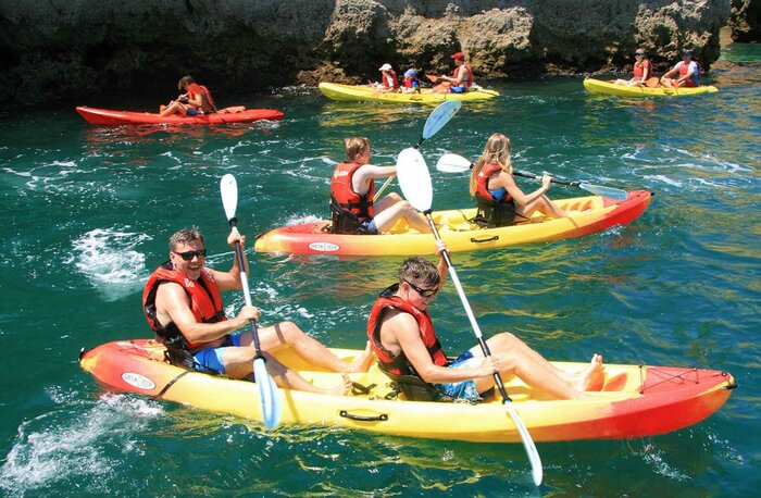 Explore the Enchanting Ponta da Piedade Grottoes on a Thrilling Kayaking Expedition