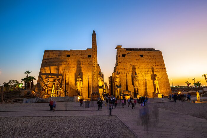 Check out the massive Luxor Temple during your Egypt adventure