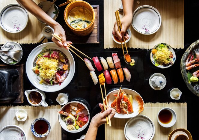 A smorgasbord of Japanese cuisine waiting to be devoured