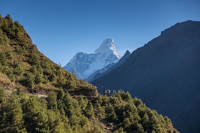 Trek from Namche Bazaar to Tengboche (12,687 feet / 3,867 m)
