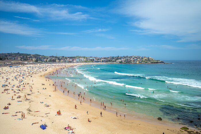 Lie out on Bondi Beach