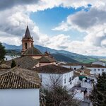Zahara de la Sierra located in the Sierra de Grazalema, Andalusia, Spain