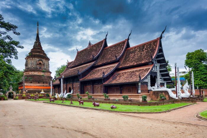 Once in Chiang Mai, check out one of the last remaining wooden temples, Wat Lok Molee