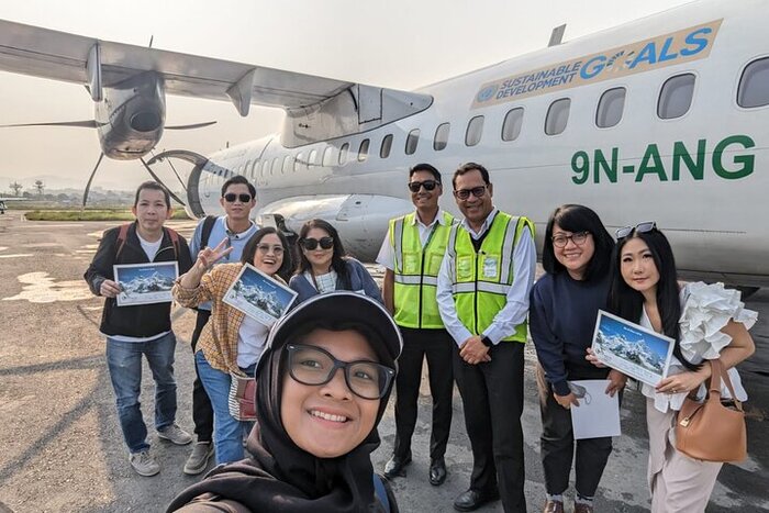The Ultimate Mt. Everest mountain flight on a plane and Full day guided Kathmandu sightseeing tour