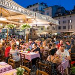 Aperitivo hour in Rome's Campo di Fiore