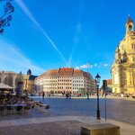  The New Market Square in Dresden, Germany, was once reduced to rubble during World War II but has been beautifully reconstructed
