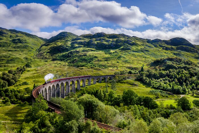 Keep your camera close as you ride the Jacobite Stream train to Mallaig