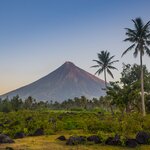 Volcanic Mount Mayon on the outskirts of Legazpi