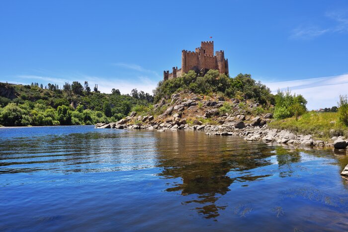 Visit the medieval castle of Almourol in the middle of Portugal's Tagus River