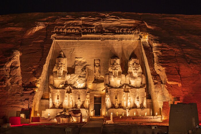 Visit the historic site and two temples of Abu Simbel while in Aswan