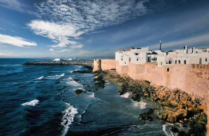 Discover Asilah's white painted historical buildings and city walls