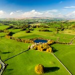 The charming green countryside of the Lake District