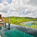 Admire the beachfront views from your private infinity pool (photo courtesy of Casa Chameleon at Las Catalinas)