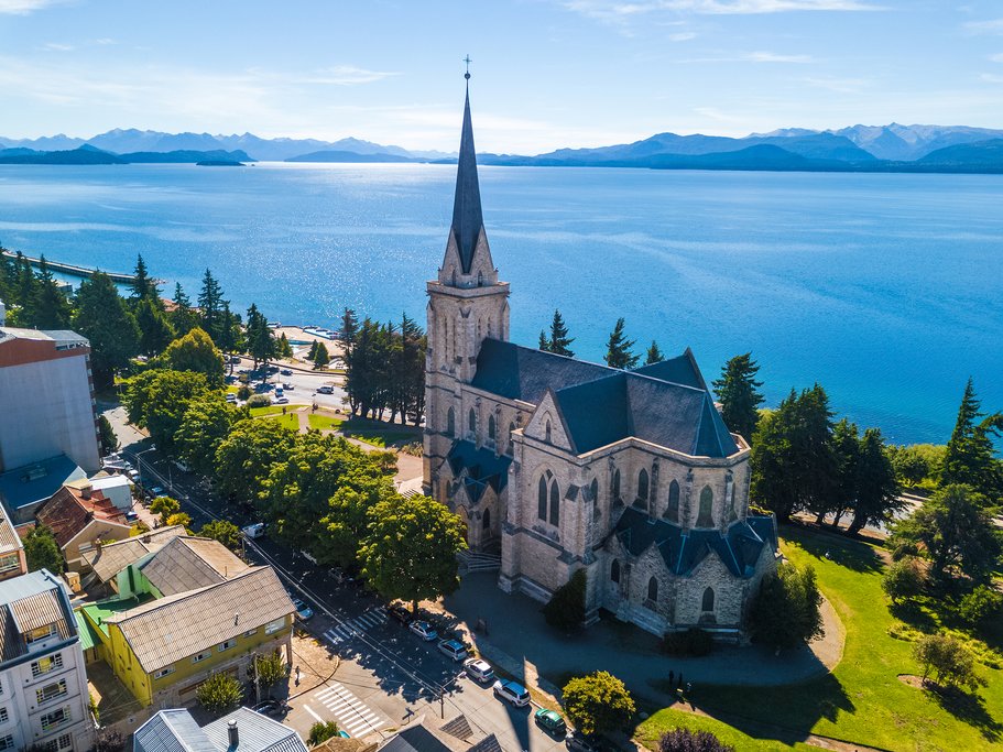 Aerial view of Bariloche