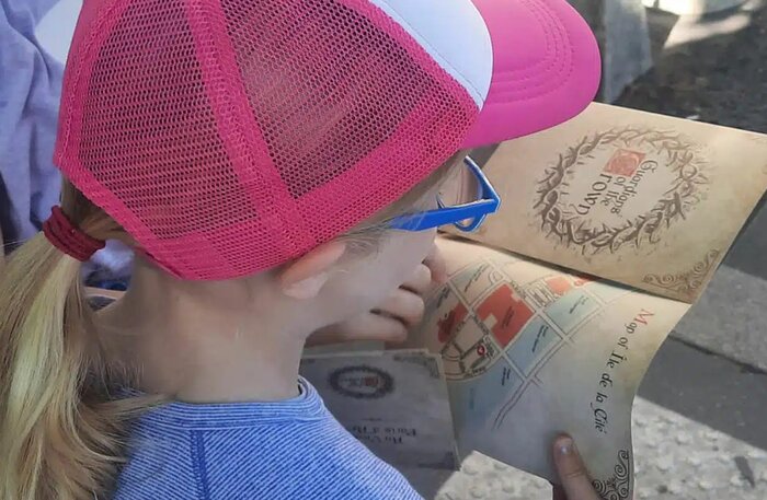 Collect clues and solve puzzles in your custom booklets (photo courtesy of Meet the Locals for Families)