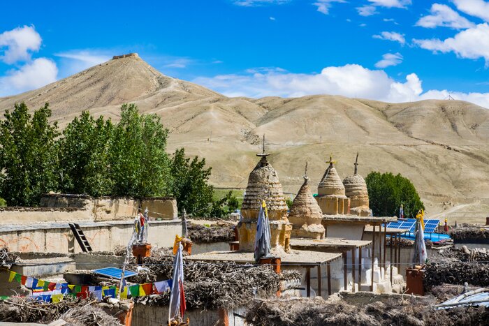 Stick to rain shadow locations like Lo Manthang in Upper Mustang during the monsoon season