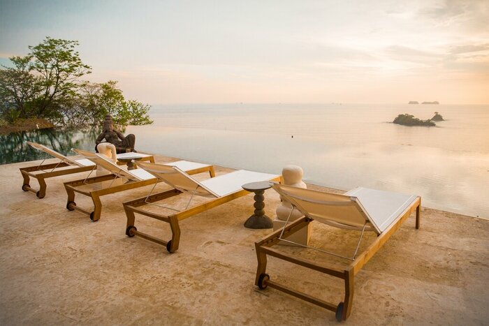 Admire the views over Costa Rica's Gulf of Papagayo from your luxury accommodations