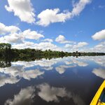 Spend four nights canoeing and hiking in the Amazon at a rainforest lodge