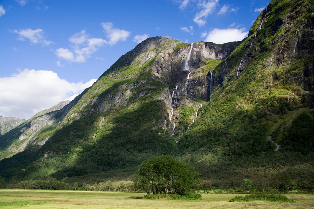 Waterfall sightings in Gudvangen