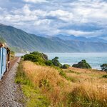 The ocean-side train journey through New Zealand's Canterbury region