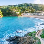 La Sera walkway and beach in Costa Brava, Spain