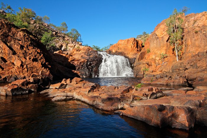 Kakadu National Park waterfall in Northern Territory, Australia