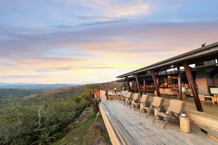 Watch the sunset at your luxury safari lodge (photo courtesy of Rhino Ridge)