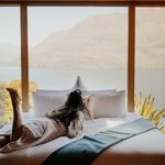 Wraparound views of Lake Wakatipu from your Queenstown luxury lodge (photo courtesy of Azur Lodge)