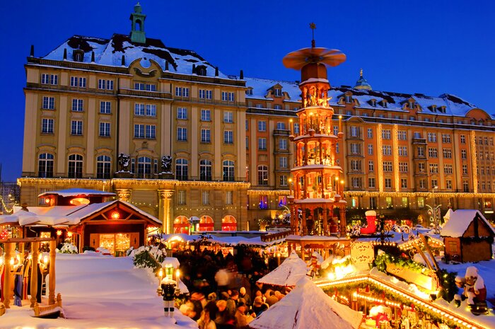 Check out Dresden's Christmas markets before driving to Berlin