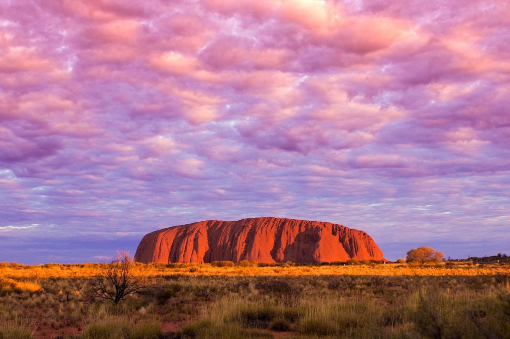 Sunset over Uluru